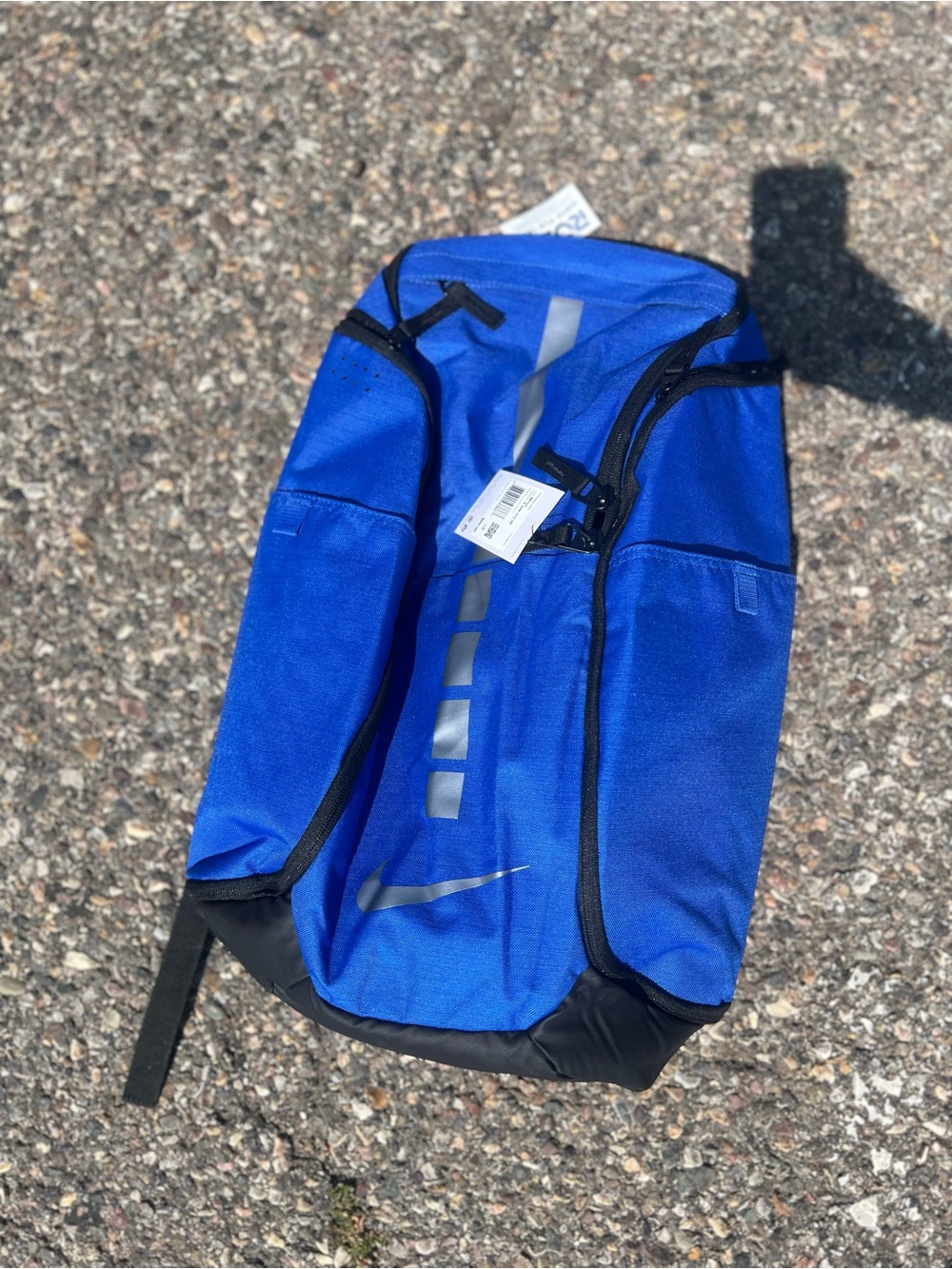 Nike Blue Athletic Backpack with Reflective Accents